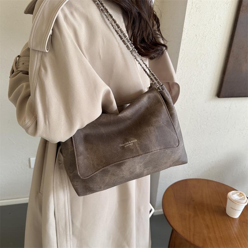 Neue Trendige Umhängetasche Frühlingstasche Damen Modische Tragetasche Mode Damenhandtasche Große Kapazität Kette Achseltasche