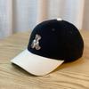 2024 Trendy Corduroy Baseball Cap with Little Brown Bear Design for Women and Men, Perfect for Spring and Autumn