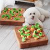 HANDUNYOU Silent Carrot Pulling Dog Puzzle Toy