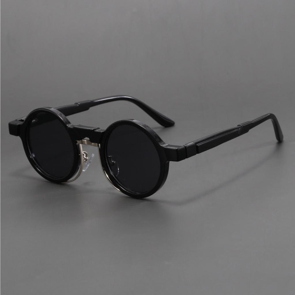 New Steampunk Round Sunglasses Personalized Hip Hop Trendy Unisex Fashion Eyewear for Men Women