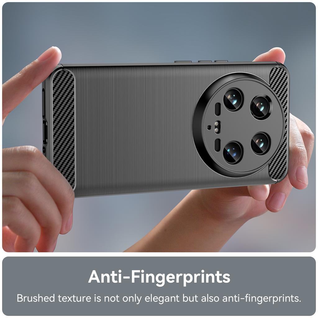 For Xiaomi 14 Ultra case For Xiaomi 14 Ultra 5G Case Carbon Fiber Shockproof Soft Silicone Back Case For Xiaomi 14 Ultra 5G