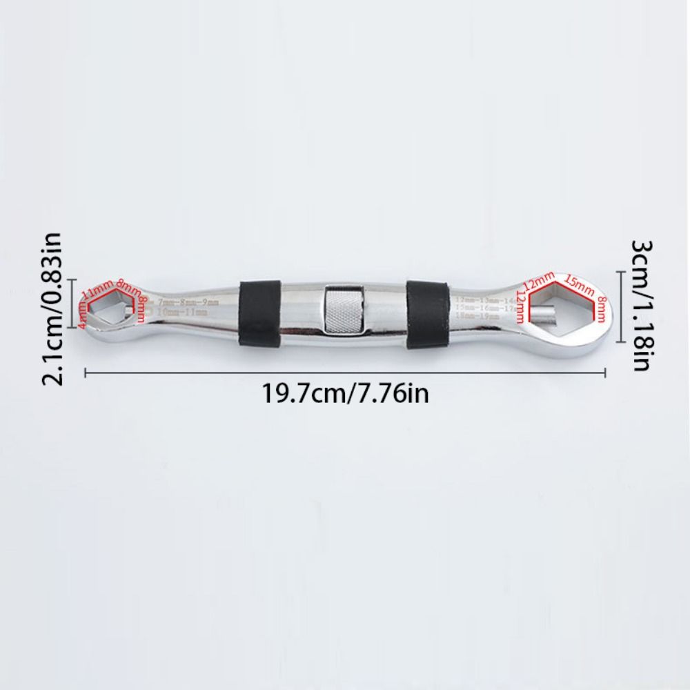 7-19mm Adjustable Spanner CR-V Key Flexible Hand Tool Rust-proof Universal Wrench  Multitools