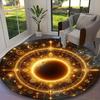 Sun and Moon Carpet, Non-slip Office Chair Rug, Digital Print Home Round Rug, Unique Festival Decorations