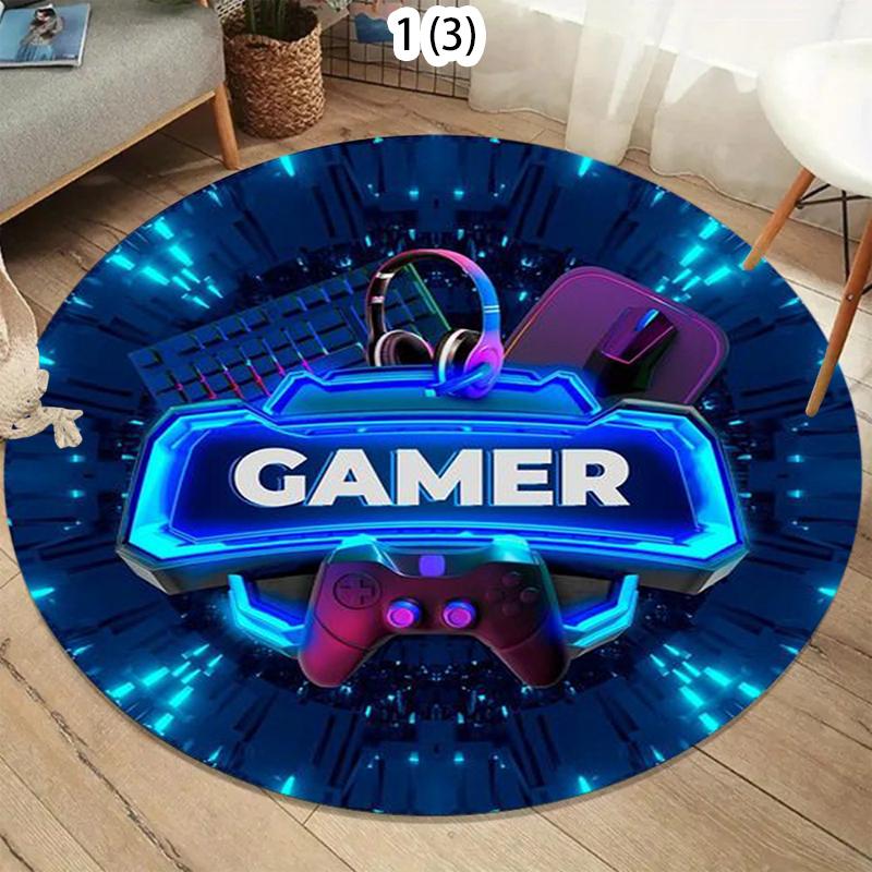 

Game Pattern Living Room Rug Carpet Home Decoration Non Slip Floor Mat Large Area Rug Nordic Style Modern Style Bedroom 80cm x 80cm