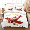 Merry Christmas Bedding Set Children Duvet Cover Set Fashion Quilt Cover Boys And Girls Christmas Comforter Cover Bedding Sets