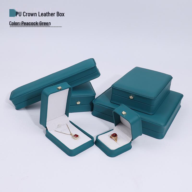 Luxury PU Leather Jewelry Gift Box for Rings, Earrings, Bracelets, and Necklaces