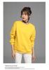 Women's 280g Thin Style Round Neck Pullover Sweatshirt - Solid Color, In Stock