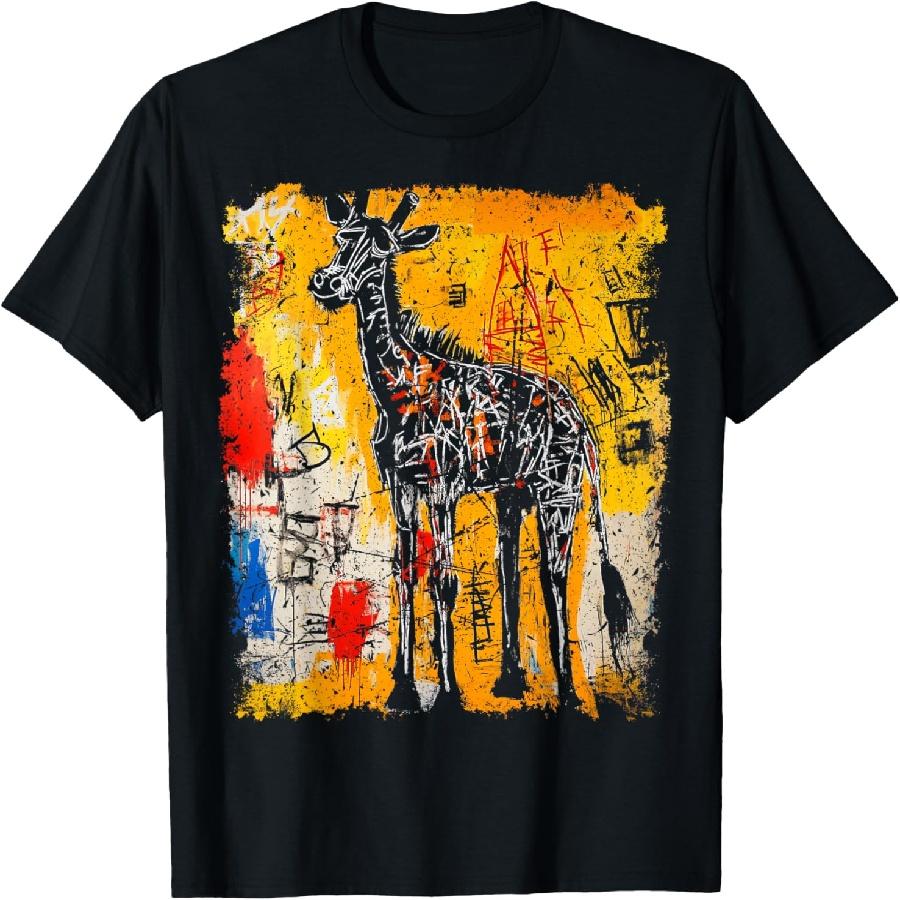 Pop Art Style Giraffe 90s Graffiti T-Shirt XXXXXL чёрный