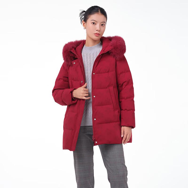 Tanboer Women's Printed Hooded Down Jacket TB231526