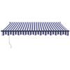 VidaXL Automatic Retractable Awning Blue and White 3.5x2.5 M 3154497