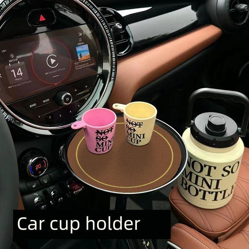 On-Board Bracket Cup Holder Dinner Plate Tray Car Cup-Seat Beverage Table Food Storage Small Dining Table Mini