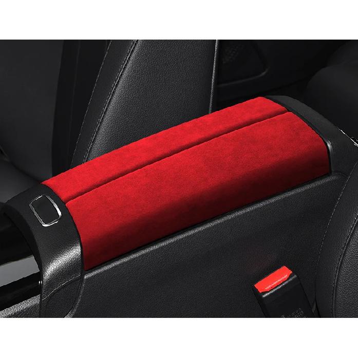 Suede Car Center Console Armrest Case Lid Cap Cover Panel For Mercedes Benz A GLA GLB Class W177 V177 X247 H247 -2024