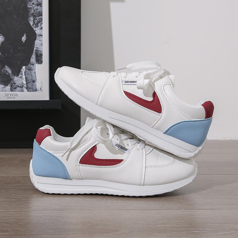 

Autumn low-top flat bottom lightweight simple sports shoes casual shoes 35 красный