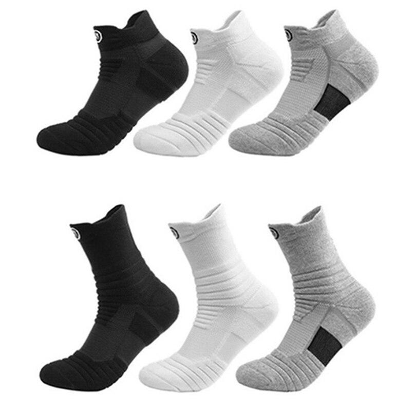 Exquisite Men Casual Thick Bottom Breathable Sweat-Absorbent Outdoor Sports Running Socks Basketball Sports Socks