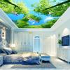 3D-Himmel-Tapete Deckenhimmel-Wandbild Sonnenlicht-Wald-Deckenwandbild