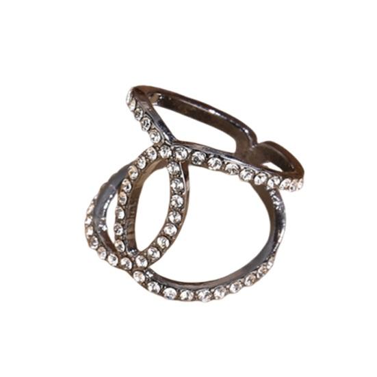 Yousheng Scarf Ring Clip Exquisite Scarf Slides Buckle with Rhinestones Multi-use Round Circle Clip Buckle for Women Scarves Neckties Bag Charms