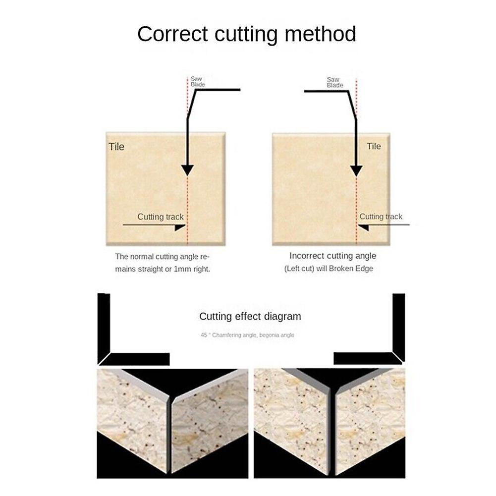 45Â° Tile Chamferer Tool for Angle-Cutting Machine Universal Chamfering Stand for Woodworking