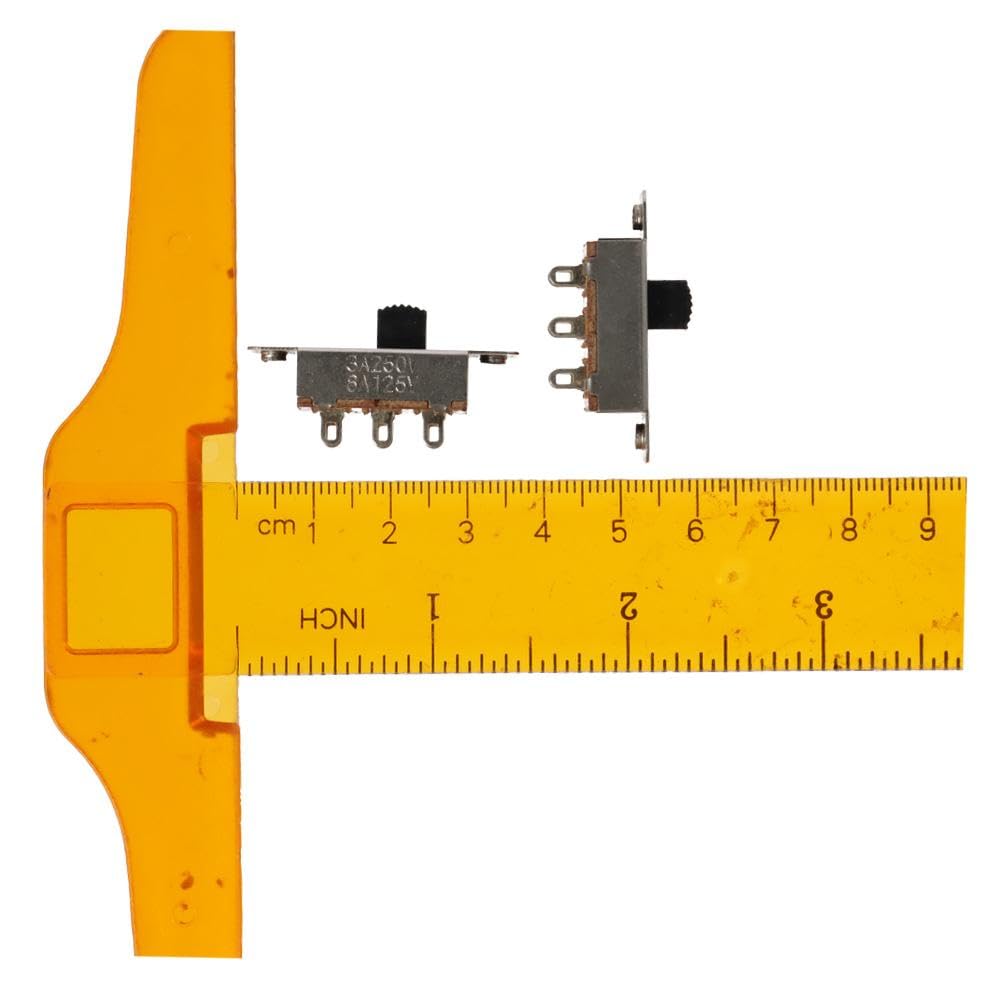 Micro Mini Toggle Switch 5pcs 6A/125V 3A/250V AC New Panel Mount Vertical Latching 6 Pin 3 Position Slide Switches Electrical Equipment