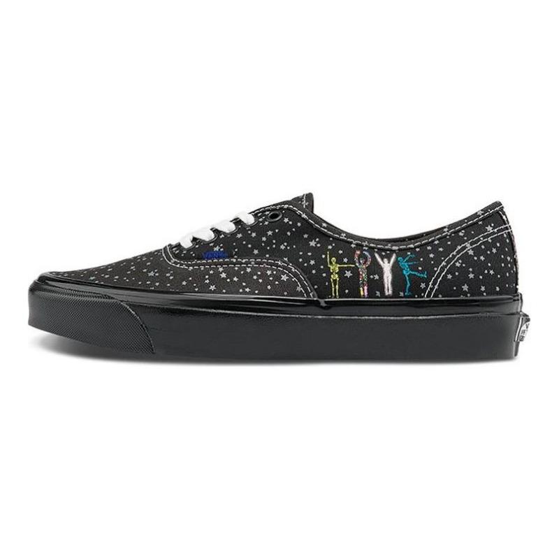 Vans Authentic 44 DX unisex canvas casual low-top skate shoes black VN0A5KX4AVU 36
