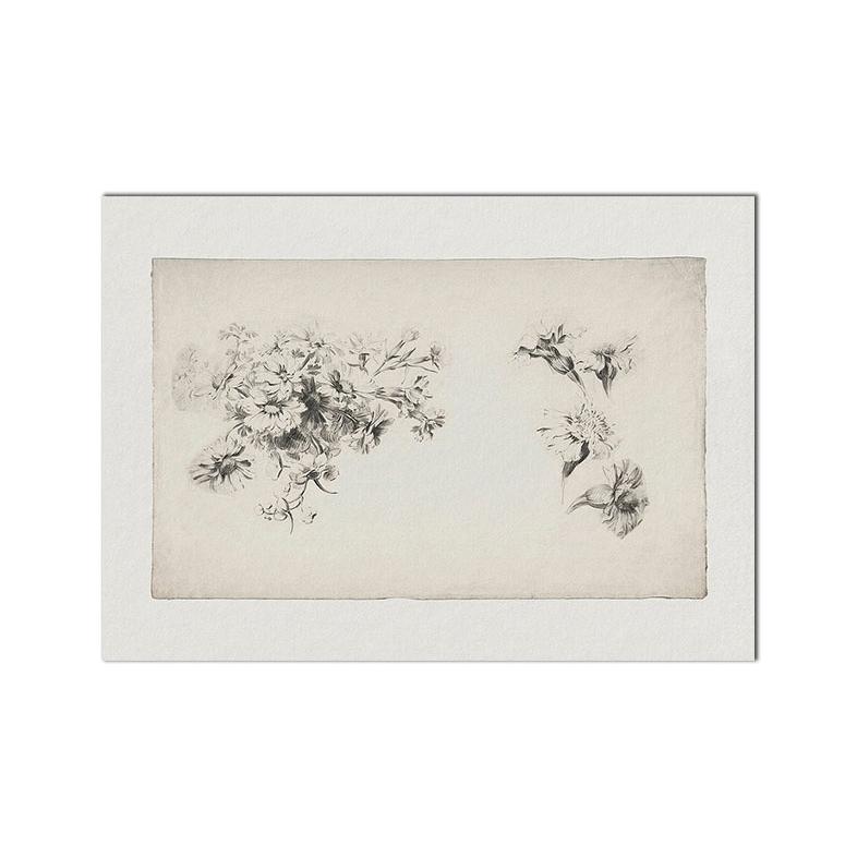 Vintage Country Oil CanvasPainting On  Poster Rose Floral Garden European Art Prints Retro Botanical Gallery Wall Pictures Decor