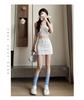 2025 Sporty A-Line Drawstring Midi Skort for Women