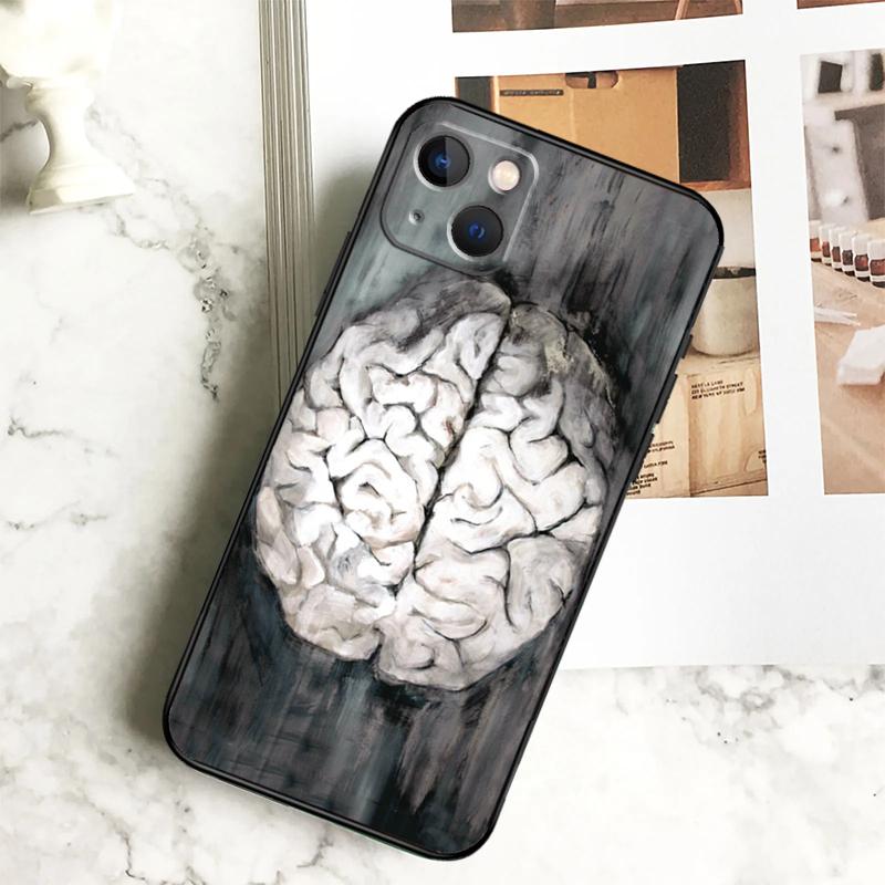 

Чехол для телефона Анатомия Мозга для iPhone 17 16 15 14 12 11 13 Pro Max Plus 12 13 Mini 16e 17 Air Cover Coque iPhone 14