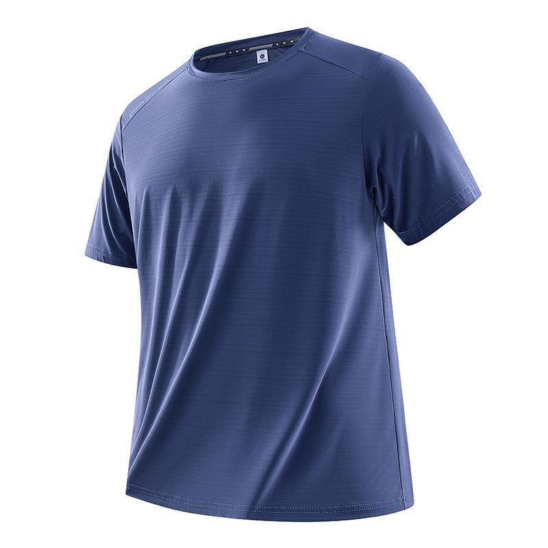 Ice Silk Quick-drying Casual Sports Short-sleeved T-shirt Plus Size Men's Clothing