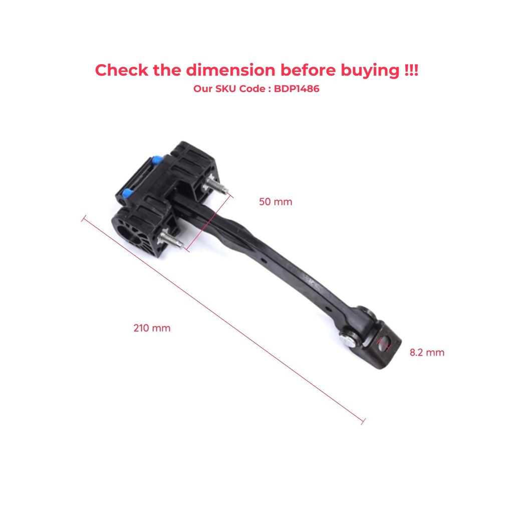 BDP1486 Front Door Stop Check Assy Limiter Strap for Mercedes Sprinter MK3 III 907 910 VS30 2018-On A9107201700