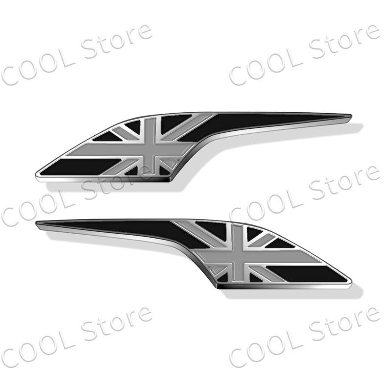 2Pcs United Kingdom UK Emblem Car Side Wing Fender Decals Body Sticker For Car Motorcycle Universal Accessories