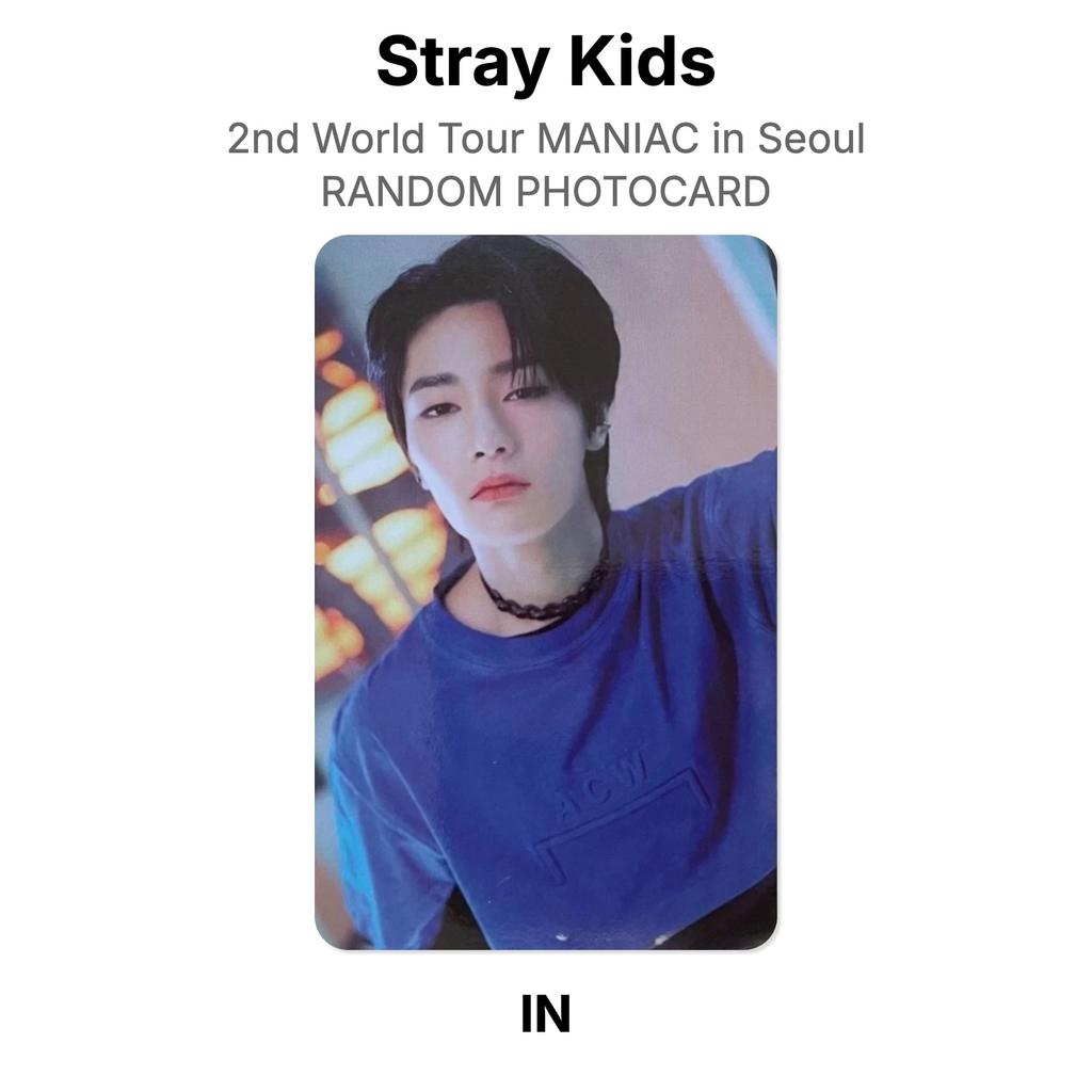 Stray Kids 2nd World Tour MANIAC In Seoul RANDOM PHOTOCARD Official Photocard