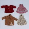 1 Set 1/6 Doll  Outfit Kit 30Cm Doll Clothes Pretty Dress Hat Winter Coat Girl Toy Gift Doll Accessory No Shoes And Doll