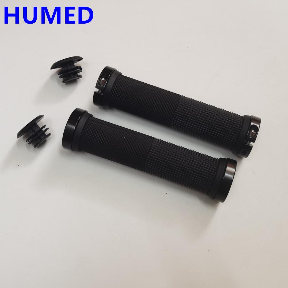 New Bicycle Rubber Grips MTB Alloy Lock Bilateral Lock Handlebar Grips Anti Slip Cycling Handlebar Sleeve Bicycle Accessories чёрный