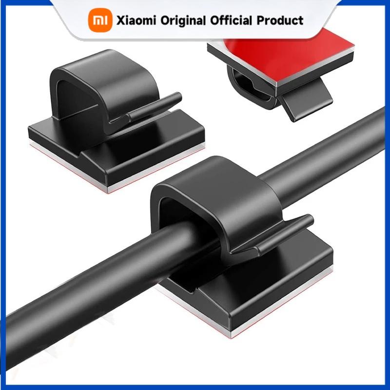 Xiaomi 10/20/50PCS Cable Organizer Clips Wire Winder Holder Earphone Mouse Cord Clip Protector USB Cable Management Clips Wire Manager