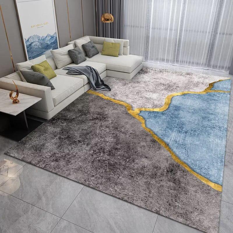 Luxury Gold Easy Cleaning Bedroom Decor Rug Non-slip High-quality Washroom Floor Mat IG Durable Living Room Carpet Skin-friendly