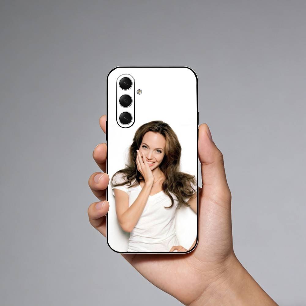 Movie Star A-Angelinas Jolie Phone Case For Samsung Galaxy A73,A21s,A22,A31,A52,A53,A71,A41Soft Black Shell