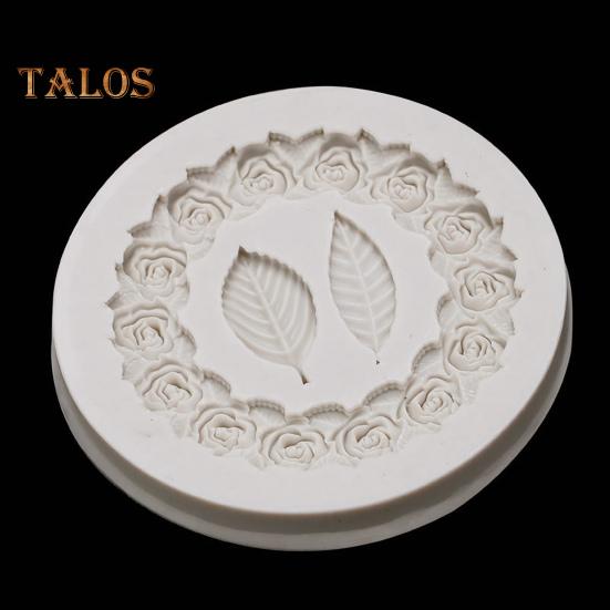 Fondantform, Küchenhelfer, DIY, wiederverwendbar, nützliche Blumenform, klare Textur, Schokoladenform zum Backen