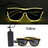 Hot Sale Luminous Neon Glasses With Lights LED Eyeglasses Bar Rave Parties Props Glowing Glasses Festival Club Supplies