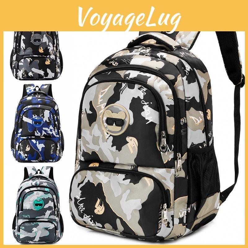 Backpack Travel Printed Fashionable Wear Resistant Schoolbag Student