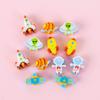 20/40/100/200PCS Mini Eraser Various Shapes Random Mix Cute Animal Fruit Cake Space Cartoon Student Reward Eraser Stationery ZYF
