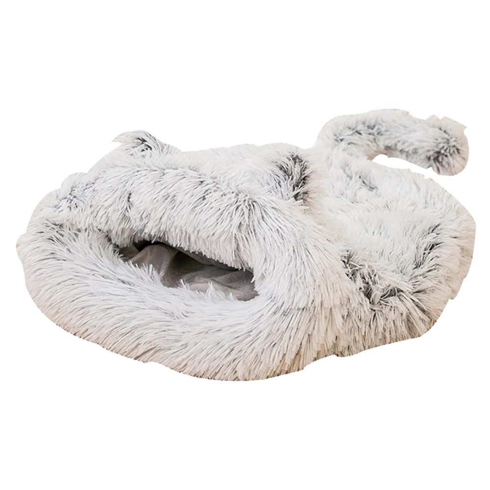 

Теплый спальный мешок для домашних животных зимой Мягкий и удобный спальный мешок для домашних животных для кошек и маленьких собак, чтобы согреться зимой белый