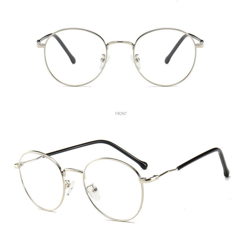Frameless transparent flat mirror radiation protection Blu-ray glasses retro girls no degree Frameless transparent flat mirror radiation protection Blu-ray glasses retro girls no degree