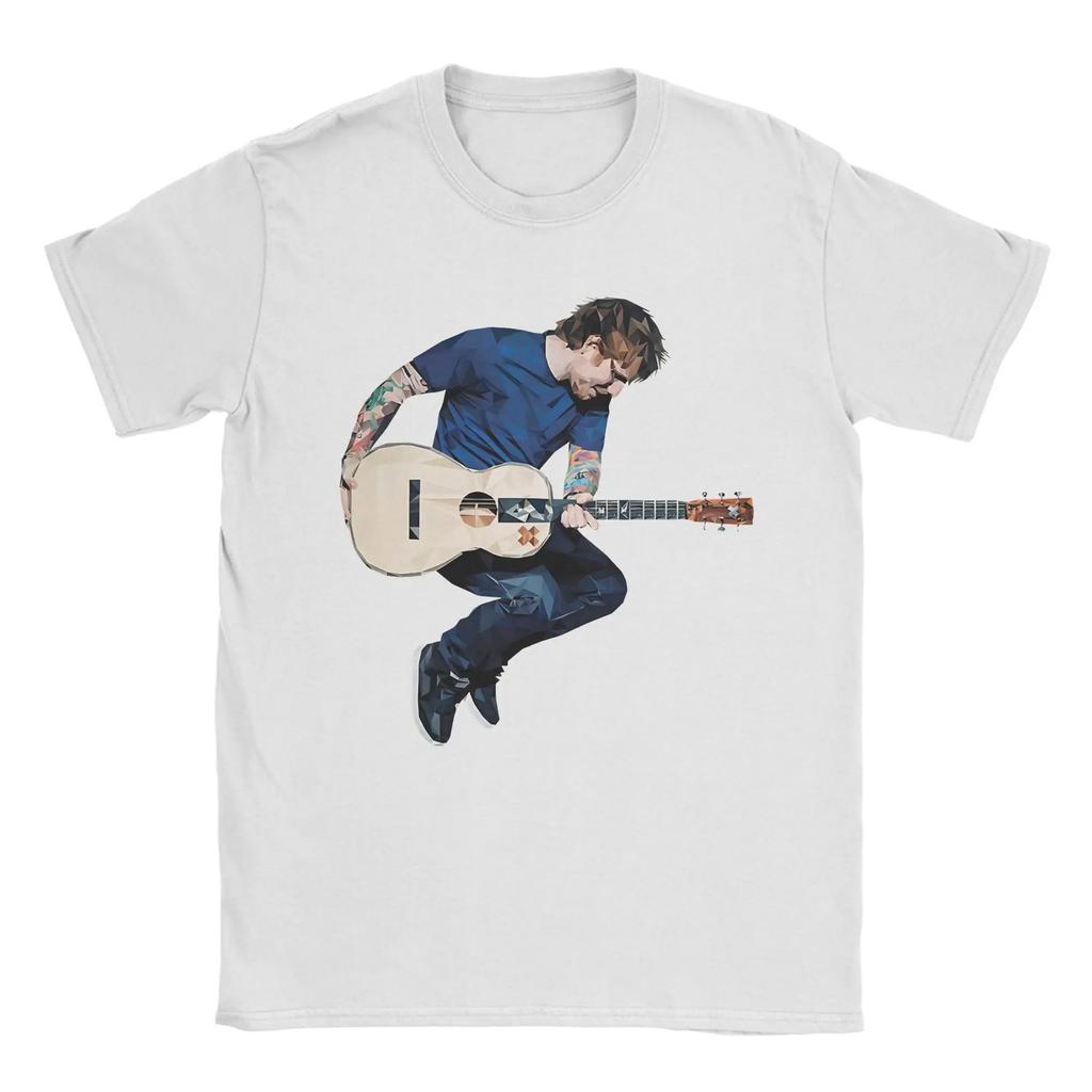 Men Ed Sheeran T Shirts  Pure Cotton Clothes Unique Short Sleeve Crew Neck Tees Plus Size T-Shirt