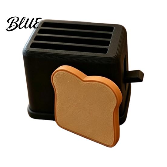 Toaster Desk Decoration Stress Relief Catapult Toy with Bread & Waffle Toy Accessories 3D Printed Food Ejector Toaster Decompression Gadget