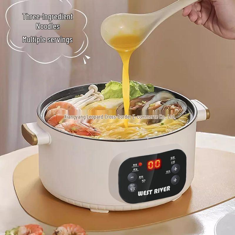 Cuisinière Électrique Multifonctionnelle Allemande: Wok Automatique, Cuiseur à Riz, Fondue Électrique & Cuiseur Vapeur avec Paramètres Intelligents et Fonction Maintien au Chaud