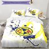 3pcs Duvet Cover Set (1*Duvet Cover + 2*Pillowcase, Without Core), Club America Print Soft All‑Season Bedding Set, Home Bedroom Decor Gift