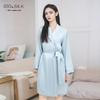 Spring/Summer Women's 100% Mulberry Silk Robe - Elegant, Comfortable, Simple Homewear Bathrobe