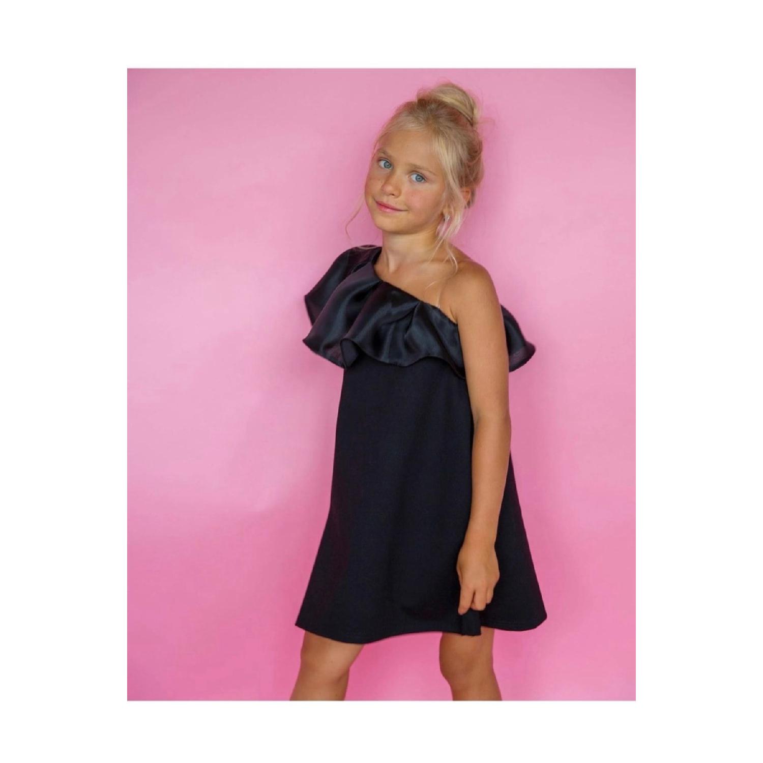

Girl s Black Color Birthday Party Special Occasion Dress 1-2 Yaş чорний