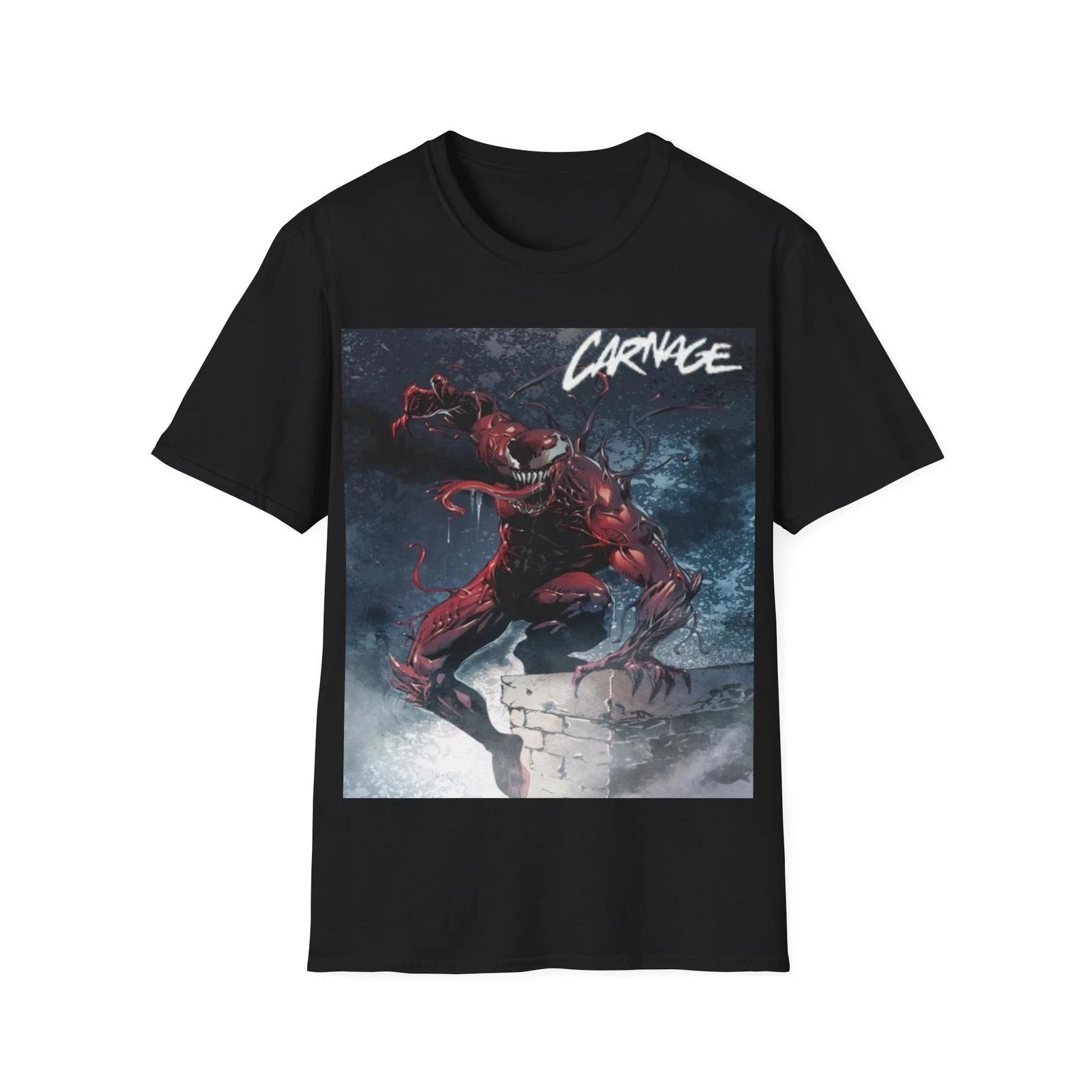 Marvel Carnage Official T‑Shirt – Red Symbiote Villain | Premium Collector Editi 2XL