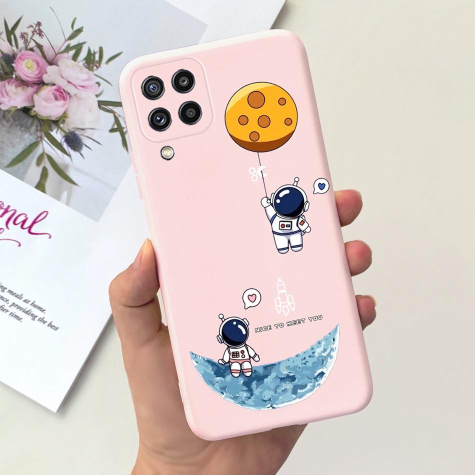 Custodia per Telefono Samsung Galaxy M22 Samsung M22 F22 SM-M225F E225F Gatto Carino Cartone Animato Colore Caramella Silicone Morbido Copertura Posteriore
