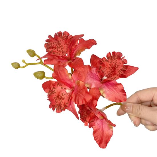 

Женская заколка для волос, яркий цвет, 3D-цветок, декор, челка, заколка для волос, цветная заколка, аксессуар для волос, украшение для волос на свадьбу и свидание красный